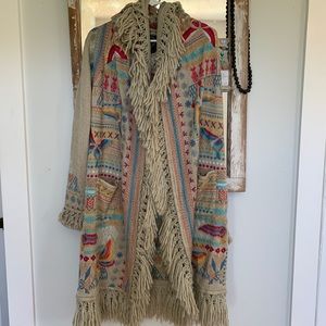 Johnny Was Biya Cyrillus Fringe Duster